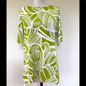 Asymmetrical Chico’s printed top